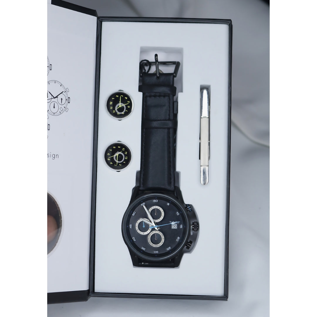 Tomi Men's Watch Black box