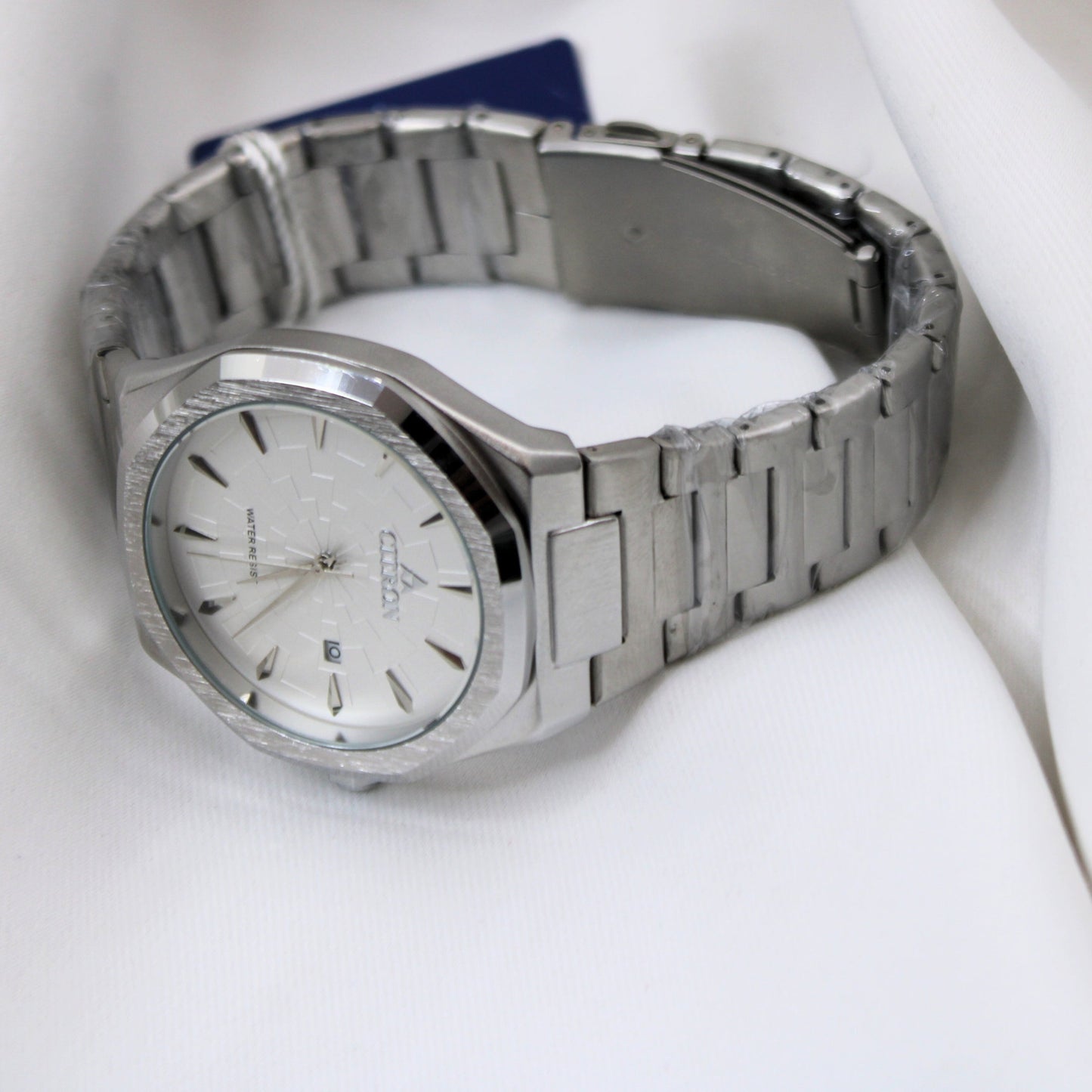 Citrons Men's Watches Silver Dial and Silver Strap