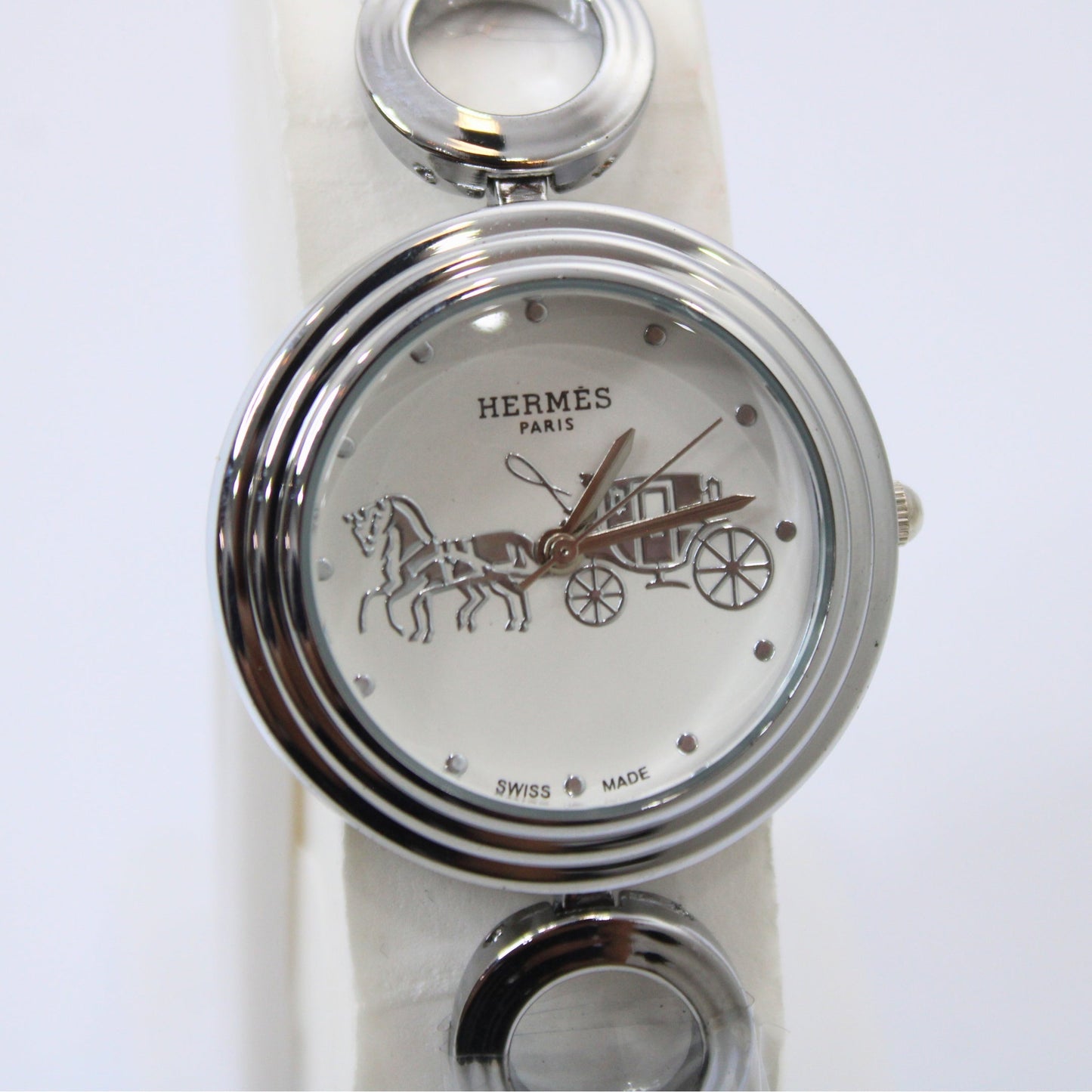 Round Hermes Style Watch